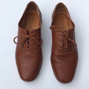 Madewell Brown Leather Oxford Shoes